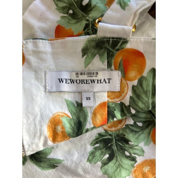 WeWoreWhat Straight Neck Corset Crop Top Orange Womens Size XS - Picture 6 of 7